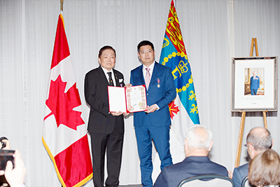 萬豐集團董事長陳濱獲頒加拿大政府國王勛章